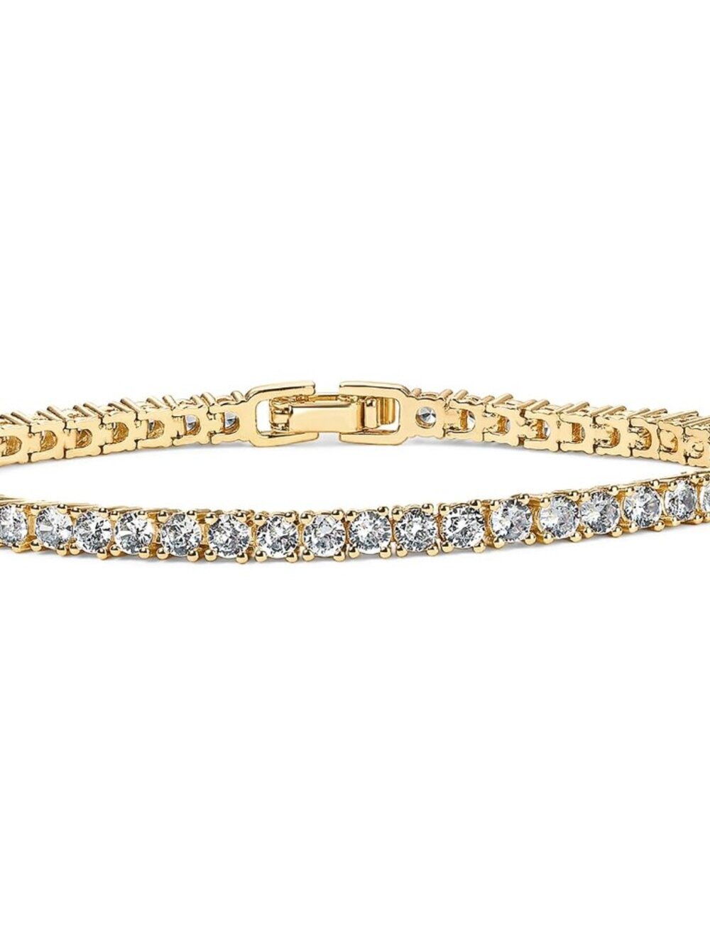 14K Gold Plated CZ Tennis Bracelet – Elegant & Versatile for Women & Men